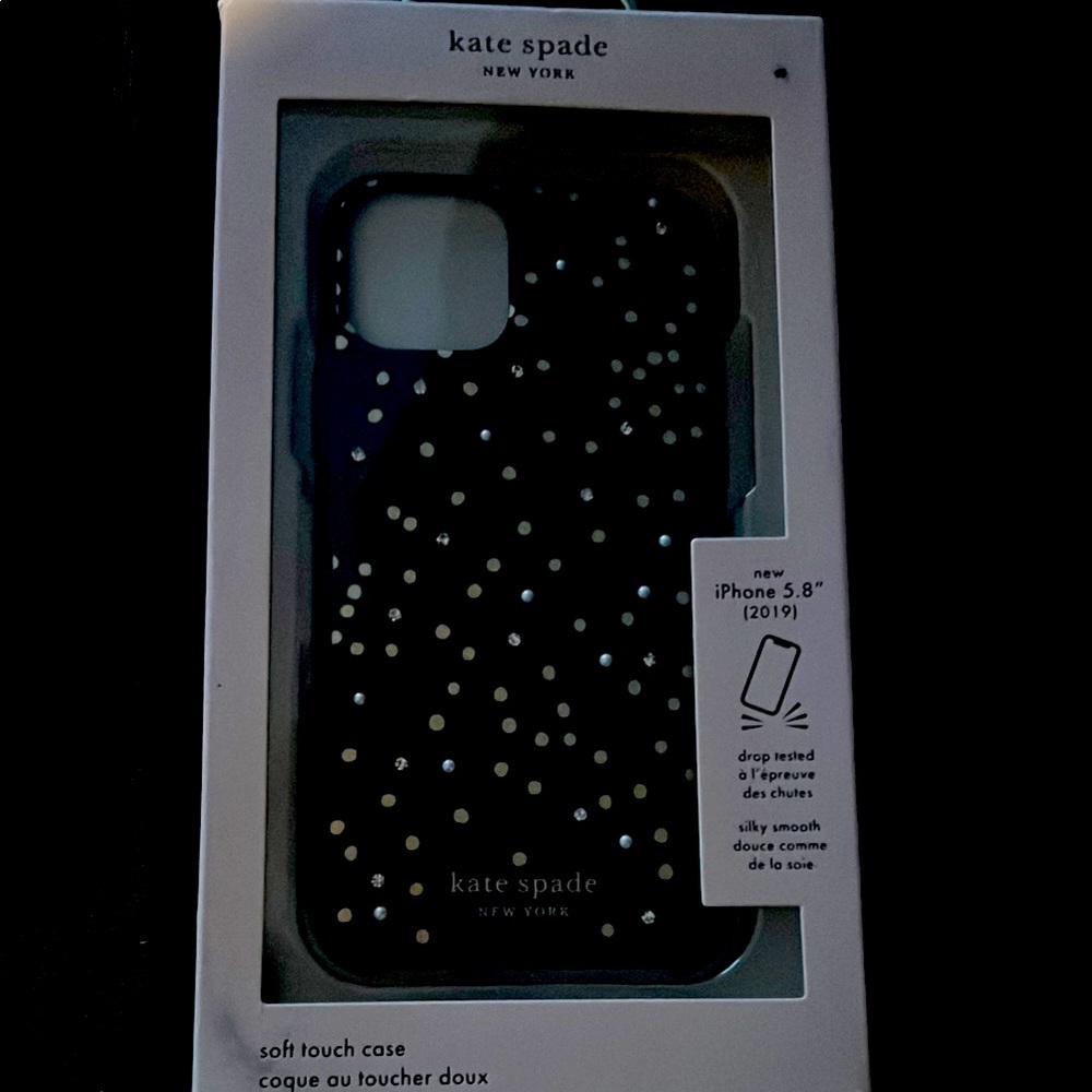 Kate Spade Black and White Polka Dot iPhone Case